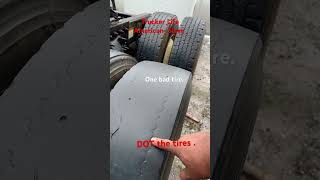 DOT tires Have one bad tire on the truck unsafe [upl. by Arakihc536]