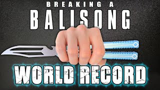 Most Balisong Aerials in ONE COMBO World Record [upl. by Supen]