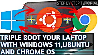 Triple boot your pc or laptop with  Windows 11  Ubuntu  Chrome OS [upl. by Turrell949]