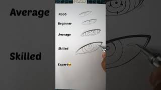 How to Draw Rinnegan eye 😎 shorts [upl. by Meihar872]