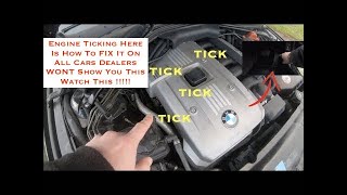 Engine Ticking Free Fix Must Watch For ALL Car Owners NO LIQUIDS USED Hydraulic Lifter Tick [upl. by Buckie]