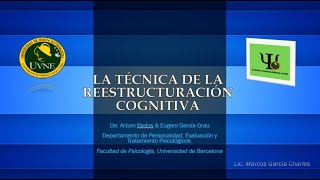 Técnica de la Reestructuración Cognitiva RC  Terapia Cognitivo Conductual TCC [upl. by Okram]