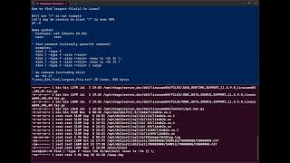 How to find large files in Linux [upl. by Lleruj]