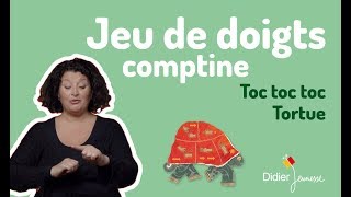 Toc toc toc Tortue  Comptine  Jeu de doigts [upl. by Eiduj]