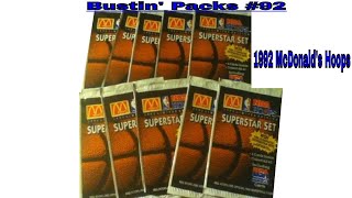 Bustin Packs 92 1992 NBA Hoops McDonalds [upl. by Rufford]