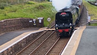 quotThe Dalesmanquot SR 34067 Tangmere passes Dent Station on 1162024 with ChesterCarlisle IZ56 WCR [upl. by Malcolm48]