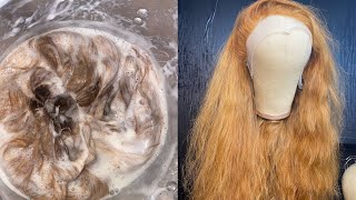 How to do bleach bath method water color black hair [upl. by Giesecke]