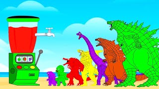 What If Team SPIDER GODZILLA SHARKZILLA DINOSAUR CROCOZILLA Playing Fruit Slot Machine Game [upl. by Indira]