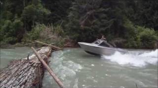 Jumping logs in a Jetboat [upl. by Acinelav]