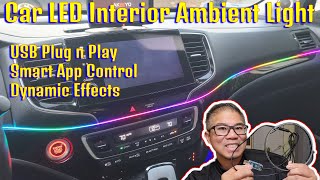 How to install Car LED Interior Ambient Lights [upl. by Narbig]