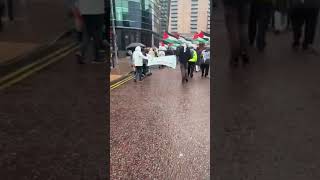 BBC Salford ProPalestinian protest 22nd September 2024 salford protest gaza Palestine bbc [upl. by Einatirb]