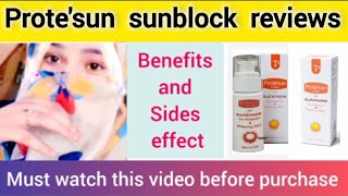 Protesun Whitening Sunblock Honest Reviews skincare [upl. by Whitelaw540]