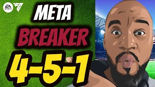 This 451 will BREAK ANY META Formation 🔥😱 EAFC 24 CUSTOM TACTICS AND INSTRUCTIONS [upl. by Karub]