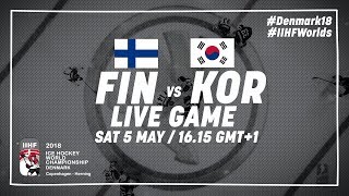 Finland  Korea  Full Game  2018 IIHF Ice Hockey World Championship [upl. by Hebert]