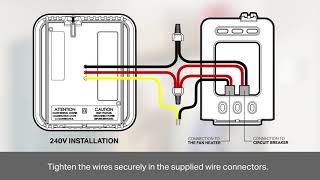 °STELPRO  3 wires electronic thermostat installation [upl. by Neetsirhc]