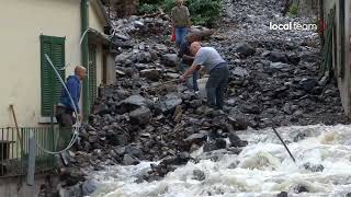 Nuova alluvione a Laglio Como fango e detriti invadono paese [upl. by Lisk]