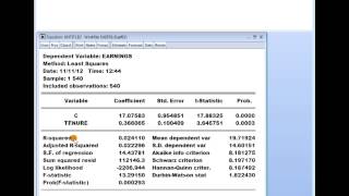 Eviews 7 Why having a high Rsquared could mean your model is bad [upl. by Aknaib]