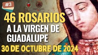 Día 3 de los 46 Rosarios a la Virgen de Guadalupe 30 de Octubre de 2024 MISTERIOS GLORIOSOS [upl. by Ruon362]