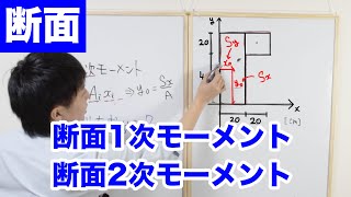 【構造力学】19 断面1次モーメント断面2次モーメント [upl. by Teodoro]