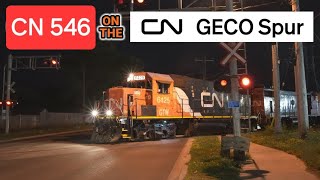 CN 546 on the GECO Spur [upl. by Ellecram]