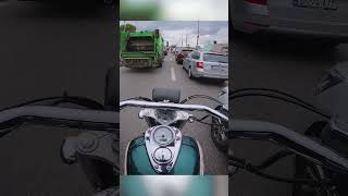 POV Moto Ride  Traffic Filtering1  Honda Shadow VT750  Raw Sound [upl. by Nnyloj910]