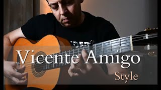 Vicente Amigo Bulerias Flamenco falseta Pueblecito mio cover [upl. by Anaira944]