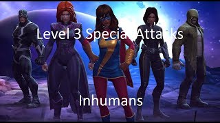 Inhumans Level 3 Special Attacks MCOC [upl. by Erinn217]