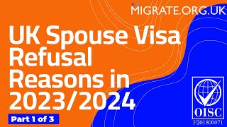 UK Spouse Visa Refusal Reasons in 20232024 Common Partner Mistakes [upl. by Ettesoj687]