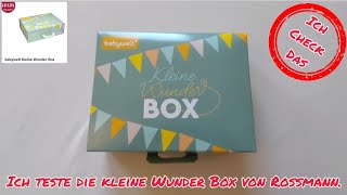 Ich teste die kleine Wunder Box von Rossmann babywelt test gratis [upl. by Keele]