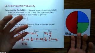 Experimental and Theoretical Probabilityjohnburghduff [upl. by Haym]