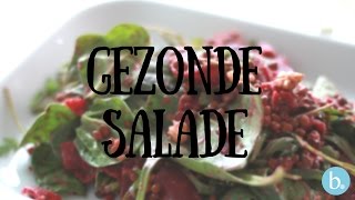 Gezonde salade  rode bieten en linzensalade [upl. by Akenat]