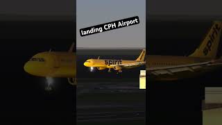 Spirit Airbus A321 Autopilot Landing CPH Airport aeroflyfs2022 [upl. by Doowyah579]