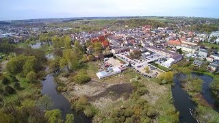 Nowe Miasto Lubawskie z lotu ptaka autodrom filmowanie dronem [upl. by Ahusoj400]