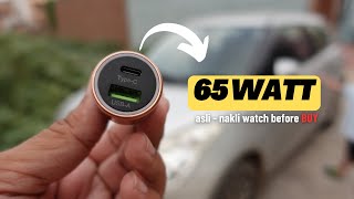 Tested👉DURACELL 65W fast Charging CAR CHARGER with Power Delivery amp Quick Charge 3 Reviewamp Unboxing [upl. by Larimor]