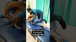 Mild back pain treatment By DrSuraj Chiropractor trend tretment UP Azamgarh [upl. by Herm]