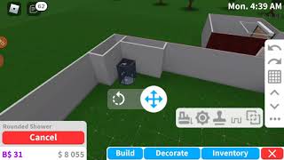 How to make an advanced shower in bloxburg [upl. by Olim]