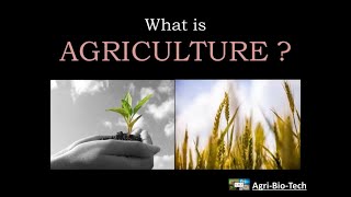 what is agriculture  introduction and status of agriculture [upl. by Arahat]