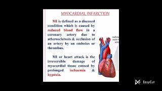 myocardial infarction priyanka NURSING DEPARTMENT [upl. by Vivie]