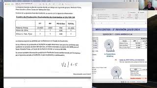 MYS Costos  2° REVISIÓN JULIO 2024 Solución IFO [upl. by Yacano]