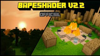 OFFICIALBAPE SHADER V22SHADER FOR MCPE 111112113114 [upl. by Jorgan783]