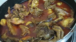 আলু দিয়ে হাঁসের মাংস রান্নার রেসিপি  Aalu hasher mangsho ranna recipe  Farzana s kitchen [upl. by Kerin14]