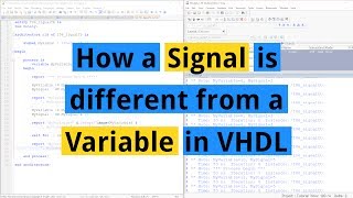 How a Signal is different from a Variable in VHDL [upl. by Ardyce6]