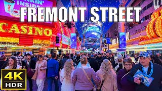 Fremont Street Las Vegas Walk  January 2024 [upl. by Idram]