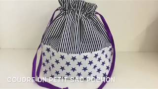 Coudre un petit sac pochon  Tuto Couture Madalena [upl. by Rochella]