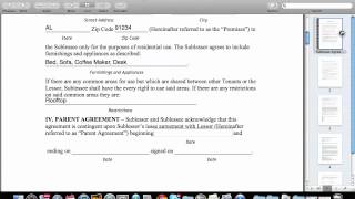 How To Fill Out A Sublease Agreement [upl. by Merce]