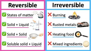 Reversible vs irreversible changes 🤔  Whats the difference  Learn with examples [upl. by Ennovahs643]