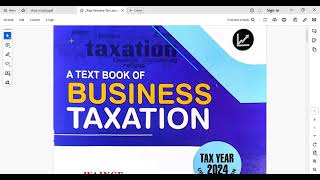 Part 1Business TaxIncome from Salary and Allowances [upl. by Wolfe826]