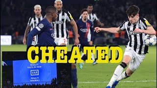 Newcastle United Cheated in Paris [upl. by Aeslek]