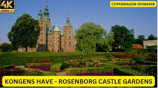 KONGENS HAVE  ROSENBORG CASTLE GARDENS  KINGS GARDEN  COPENHAGEN  4K HD  DENMARK  10  BINU [upl. by Bailie]