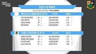 Stony Stratford CC 1st XI v Weekley amp Warkton CC 1st XI [upl. by Mahon]